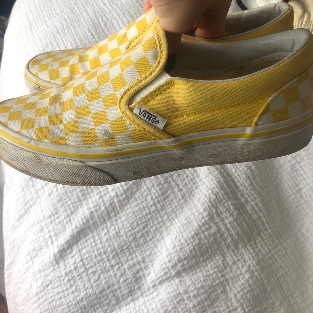 Yellow checkered vans